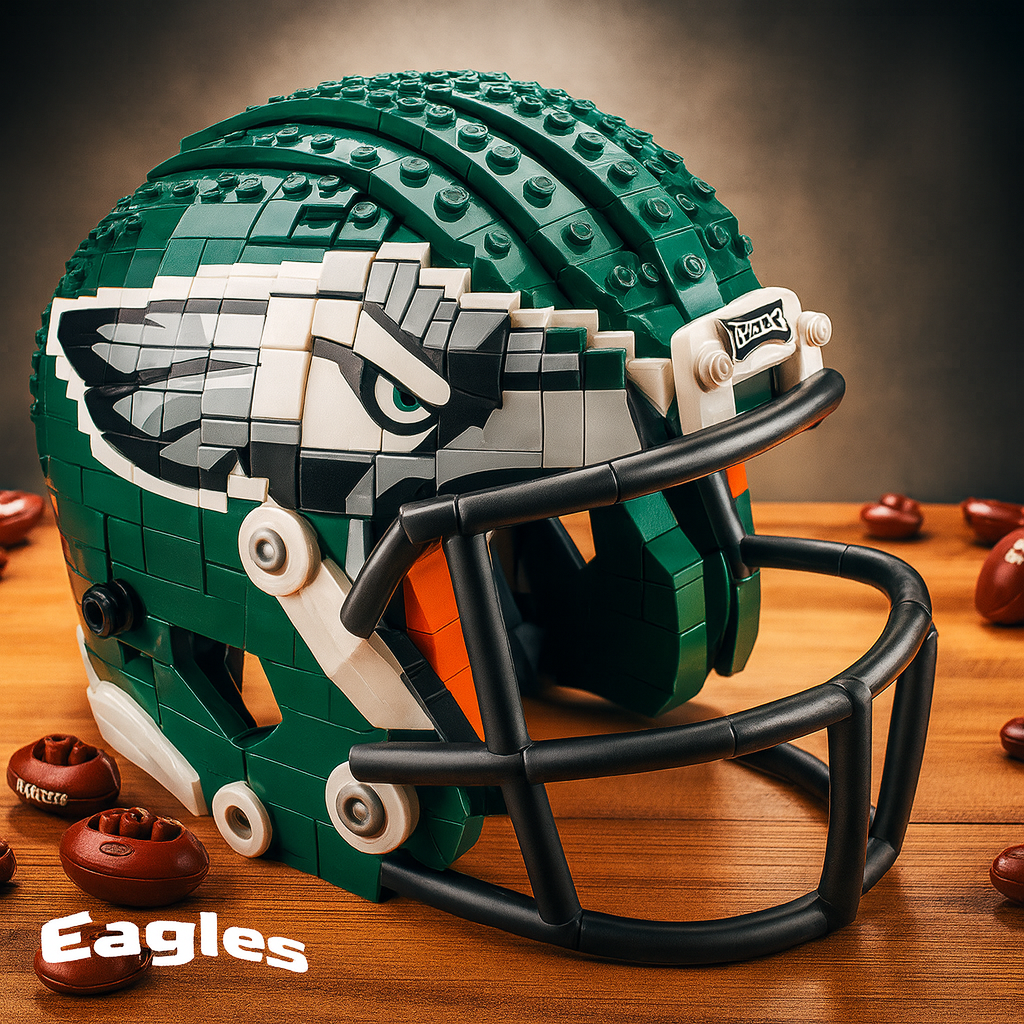 NFL Helmet Brick Set