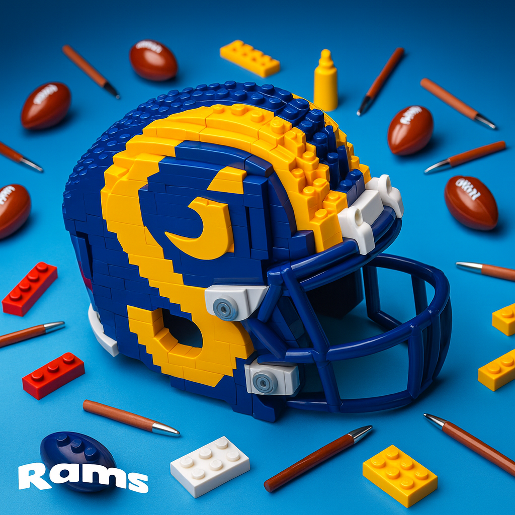 NFL Helmet Brick Set
