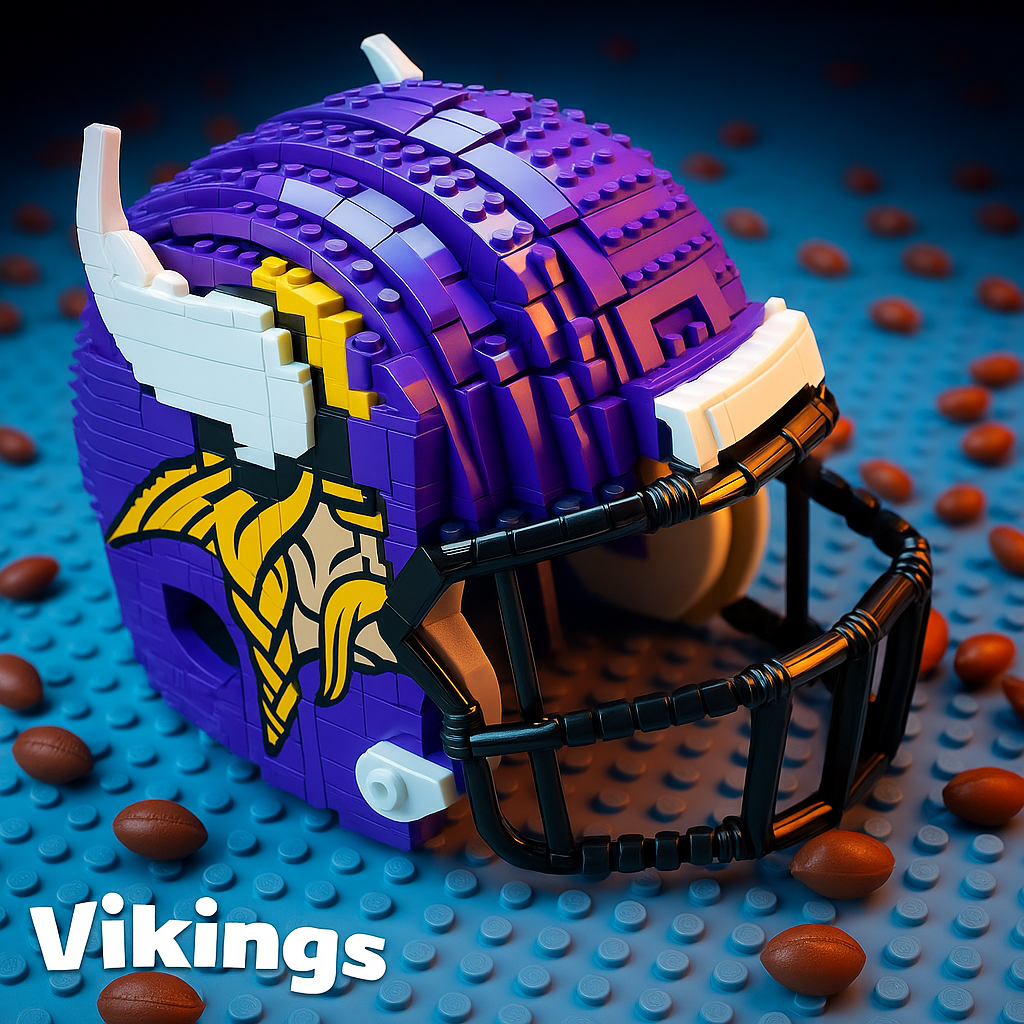 NFL Helmet Brick Set