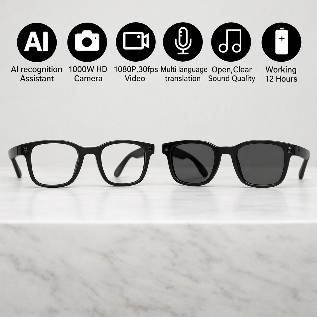 HALFTIME HD Camera AI Smart Glasses