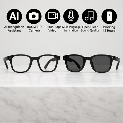 HALFTIME HD Camera AI Smart Glasses